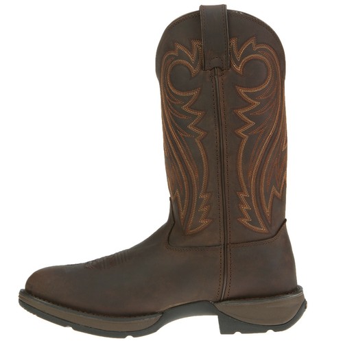 REBEL™ BY DURANGO® CHOCOLATE PULL-ON WESTERN BOOTS DB5464 - ALL SIZES - NEW - Picture 2 of 7