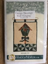 Vintage Błogosławieństwo Wiszący na ścianie zestaw marszowy firmy Shabby Fabric