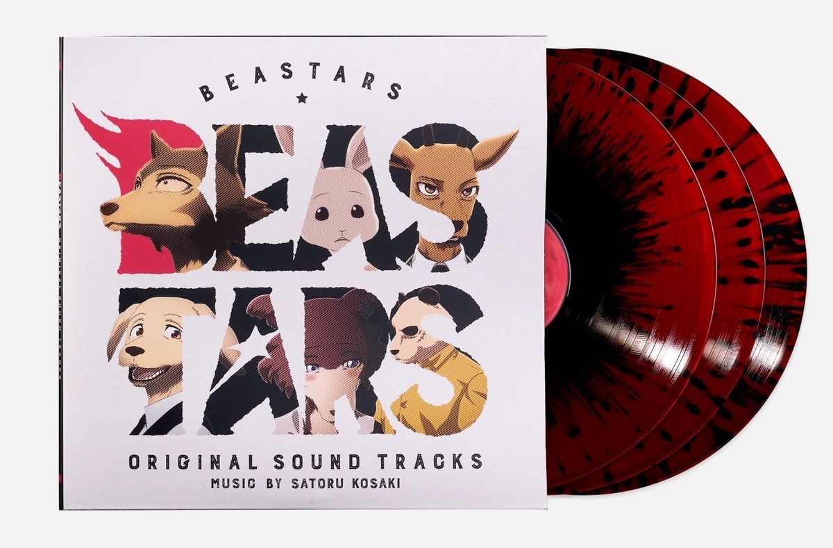 Beastars Season 1 Vinyl Record Soundtrack 3 LP Blood Red