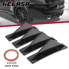 4 x Universal Rear Bumper Fin Diffuser Spoiler Lip Wing Splitter Carbon Style