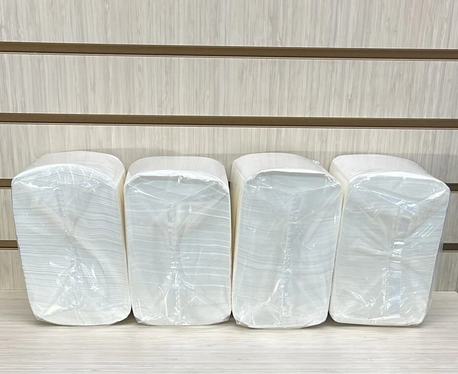 Servilletas para bebidas 9x9 blancas 1 capa (4/500) 2000 servilletas Foto 3 de 4