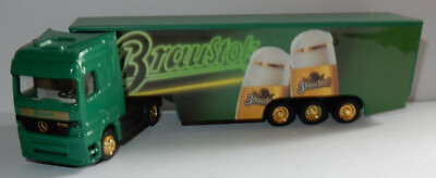 WORLEIN HO 1/87 TRUCK MB MERCEDES SEMI TRAILER TRUCK TRAILER BRAUSTOLZ BEER
