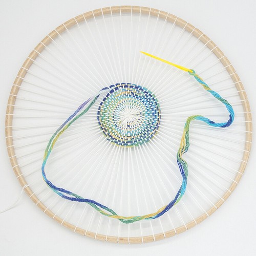 Round Wooden Knitting Loom Handmade Weaving Machine Craft DIY Weaving Toli eBay