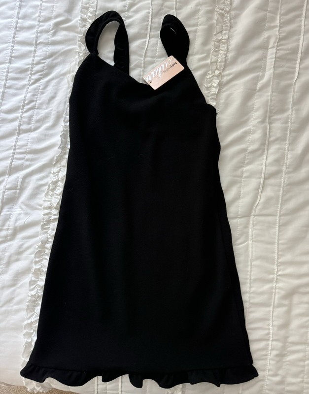 Sally Miller Couture Girls Dress Black Special Occasion Size L/ 12 NWT