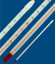 Thermometer -10 bis +110°C Stabthermometer aus Glas Brennerei Destille Weingeist