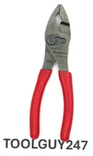 SNAP ON TOOLS USA RED 6" Talon Grip FlankJaw Slip Joint Combo Pliers HJ46ACF NEW