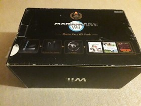 Nintendo Wii Black 25th Anniversary Mario Kart Pack with Donkey Kong NES - Boxed