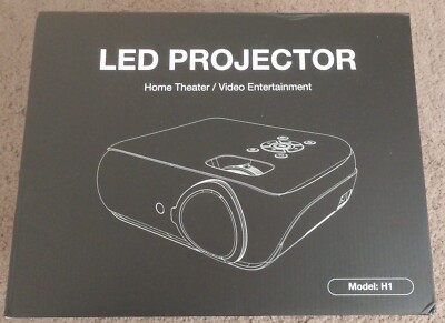 HAPPRUN H1 LED Projector Native 1080P 4K Supported + Tripod & Anti Light Screen