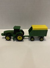 ERTL John Deere Tractor Loader and Forage Hay Wagon Toy