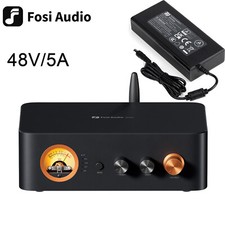 Fosi Audio MC351 TPA3255 Stereo Amplifier VU Meter 48V DAC COAX/OPT Amp 2.1 CH 