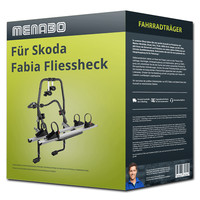 Menabo FahrradträGer Stand Up 2 Schwarz/Silber FüR Skoda Fabia I 6Y - 2 RäDer FP