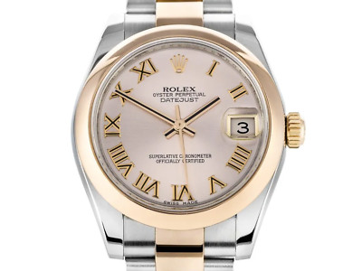 Rolex Datejust 31 Rose Gold 18k & Steel Automatic Watch Box & Papers 2018