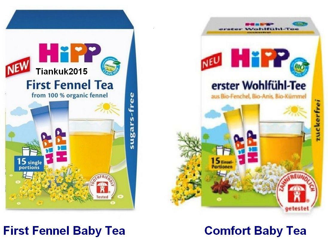 HiPP Baby Fennel/ Comfort Tea x15 sashes, STOP Colic,FREE SUGAR,Select
