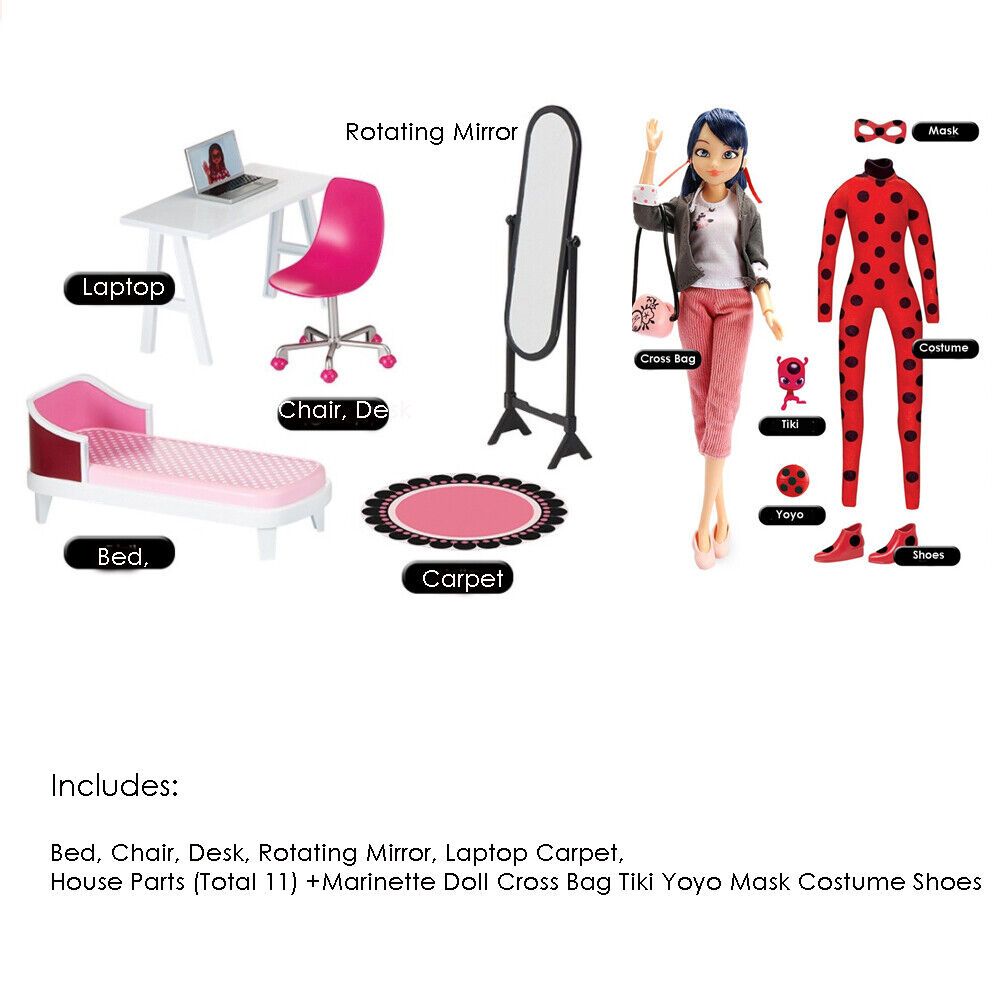 Sonogong Miraculous Ladybug Marinette House play set