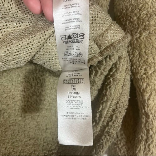 Patagonia Youth Los Gatos Fleece Fuzzy Quarter Zip Pullover Jacket Tan Size 14 - Picture 7 of 8