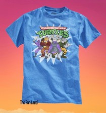 New Nickelodeon Teenage Mutant Ninja Turtles  Villians Mens Vintage T-shirt