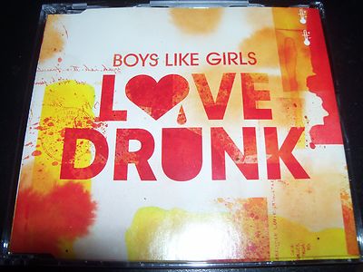 Boys Like Girls Love Drunk Rare Australian 2 Track CD Single - Like New