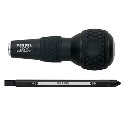 VESSEL Ball Grip Replacement Driver (with + 2 / -6 bits) 220W-62