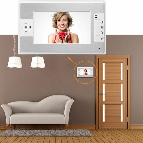 Wired Door Phone Doorbell Touch Key 7" Lcd Video With Ir Camera Home Security AC - Picture 54 of 173
