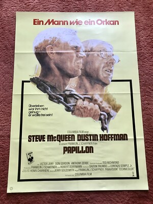 Papillon Kinoplakat Poster A1, Steve McQueen, Dustin Hoffman