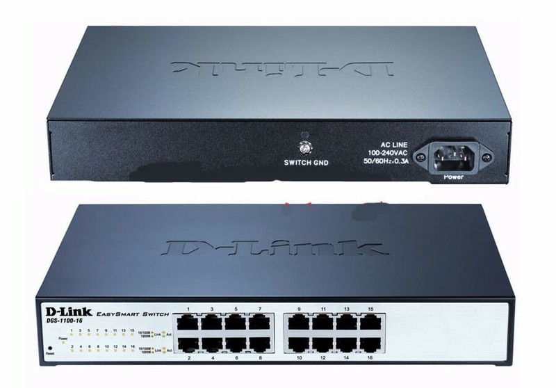 D-Link DGS-1100-16 16-Port EasySmart Gigabit Managed Switch - Rackmountable