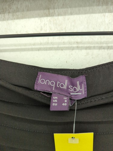 Long Tall Sally - LTS Women's Midi Skirt UK 12 Black Polyester - Picture 5 of 5
