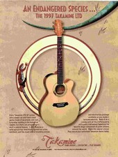 POT11 BILD/ANZEIGE 11X8 DIE 1997 TAKAMINE LTD GITARRE