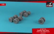 Armory 1/72 Handley-Page "Victor" wheels w/ weighted tires AR AW72420
