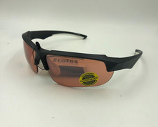 Maxx 8 HD Sunglasses Black White Golf Driving Brown High Definition Lens LT