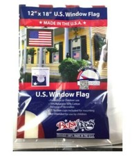 U.S. Window Flag 12" x 18" by Betsy Flags Made in the USA Special Edition