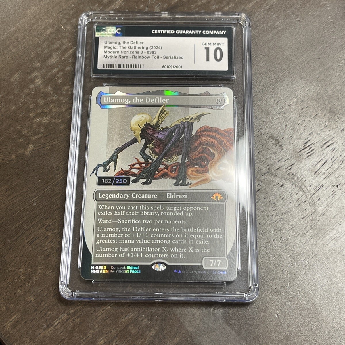 Ulamog, The Defiler #383 Modern Horizons 3 Serialized 182/250 CGC 10 Gem  Mint