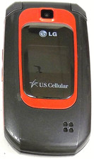 LG Helix UX310 - Red-ish Orange and Gray  U.S. Cellular  Very Rare Flip Phone