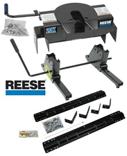 Reese 20K Fifth 5th Wheel Trailer Hitch Rail Kit Slider For 07-21 Toyota Tundra