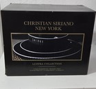 Christian Siriano Lustra 12 Piece Dinnerware Set Stoneware Service for 4