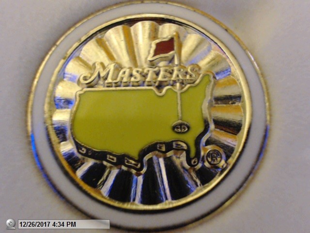 2012 Dated Masters Golf Divot Tool And Ball Marker Set NWT