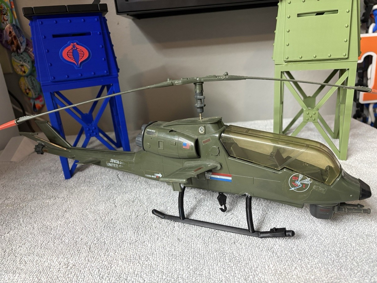 ブライトシュベルツ　ニキティキ　がらがら GI Joe Dragonfly Helicopter No Missiles w/ 3D Printed Skids
