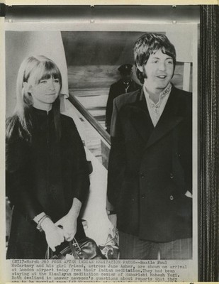Paul McCartney and Jane Asher photograph 1968