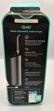 Quip Rechargeable Water Flosser Cordless All-Black Metal Body