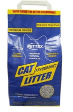 Pettex Premium Clumping Cat Litter 5Kg Bag Odour Control Large Dust Free Cats 1.40 per kilo