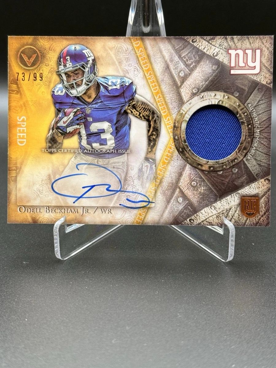 Football Sports Odell Beckham Jr. Autographed Trading Cards for