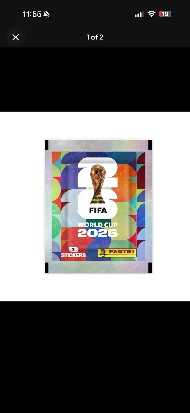 2026 Panini FIFA World Cup Soccer Sticker 50-Pack Box #YYE