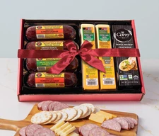 Wisconsin's Best Ultimate Mancave Cheese & Sausage Gift Basket 