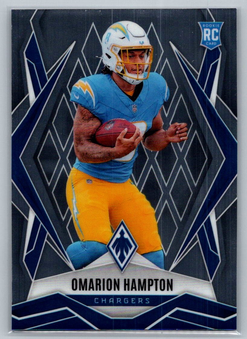 💎2025 Panini Phoenix Football #192 Omarion Hampton RC - Chargers💎
