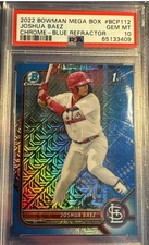 2022 Bowman Chrome Joshua Baez 1st Bowman Mojo Blue Refractor /150 PSA 10