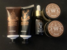 Beard Care Kit Oil, Balm, Shampoo Conditioner, Perfect Gift For Men Lot of 5