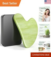 Luxurious Jade Gua Sha Facial Tool for Acupuncture Therapy Skin Nourishment