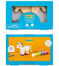 mondo llama paint your own unicorn kit with paint and brushes