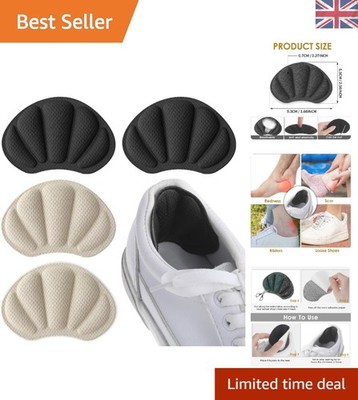 Luxus Fersenpolster - bequeme Einlagen für übergroße Schuhe - 2 Paar