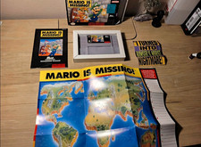 Nintendo Mario is Missing! SNES 1993 CIB With Map And Poster
