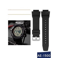 Premium Resin Silicone Strap For Casio AE-1500/DW-291/W-737 Buckle Band 18mm